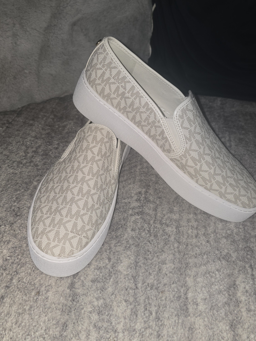 Michael Kors Women’s Teddi Signature Logo Slip-On Sneakers